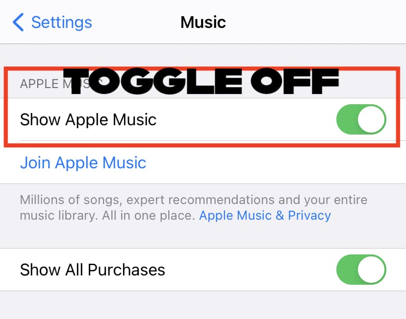 how to get rid of apple music on iPhone