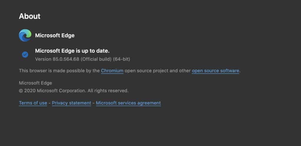 update microsoft edge browser