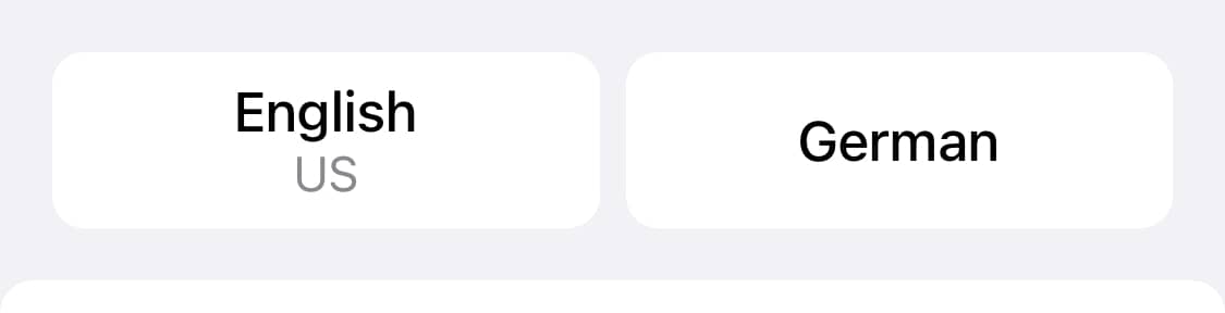 How to display a translation on iOS 14