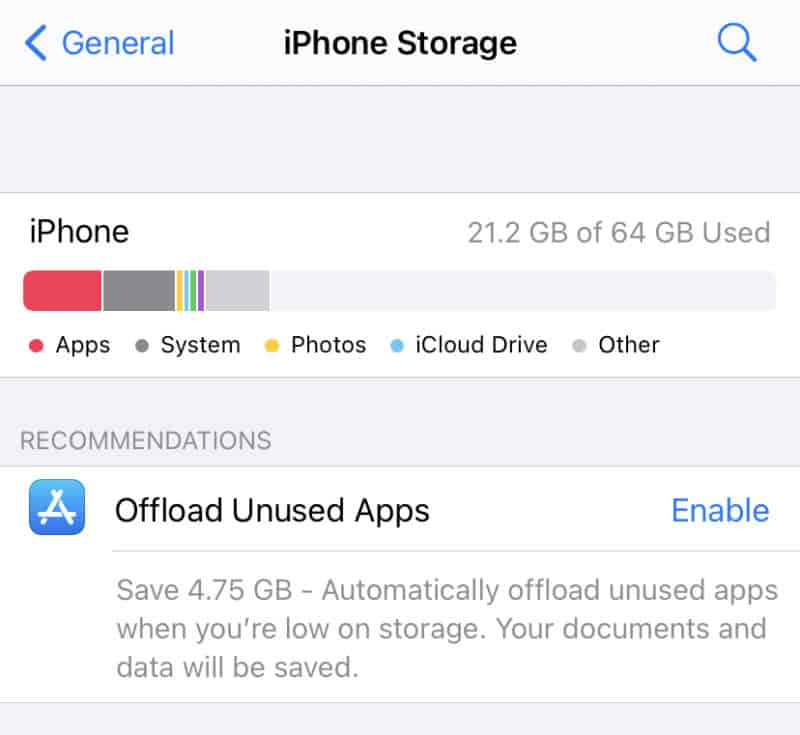How to manage storage space on the iPhone