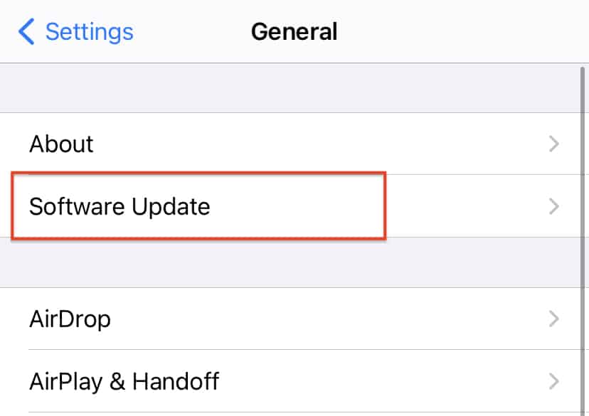 How to turn off auto update on iPhone