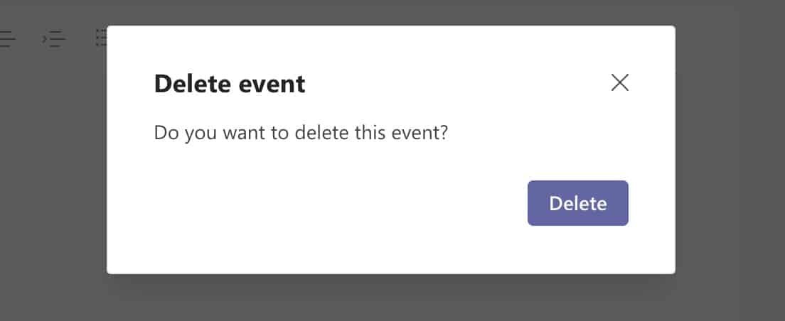 How to cancel a meeting on Microsoft Teams