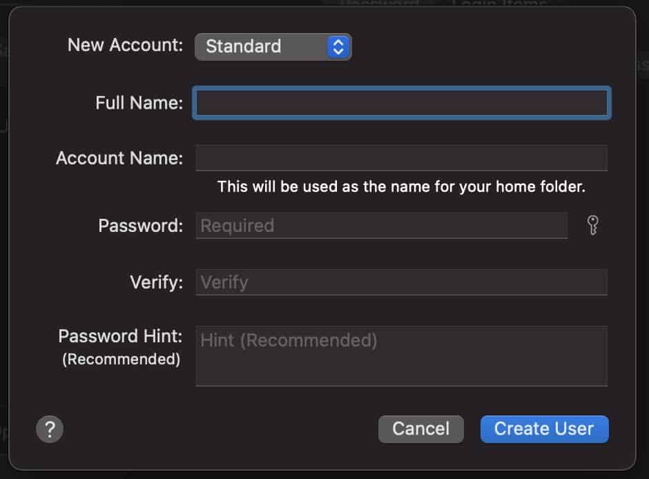 The Easy way to add a new user on your Mac