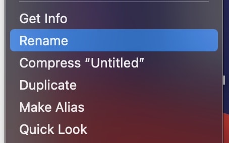 The quick and easy way to rename a file on a Mac