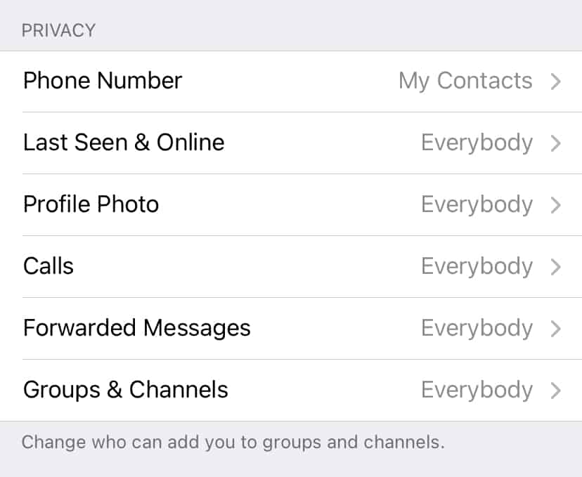 Telegram Messenger မှာမင်းရဲ့ privacy setting ကိုဘယ်လိုသတ်မှတ်မလဲ