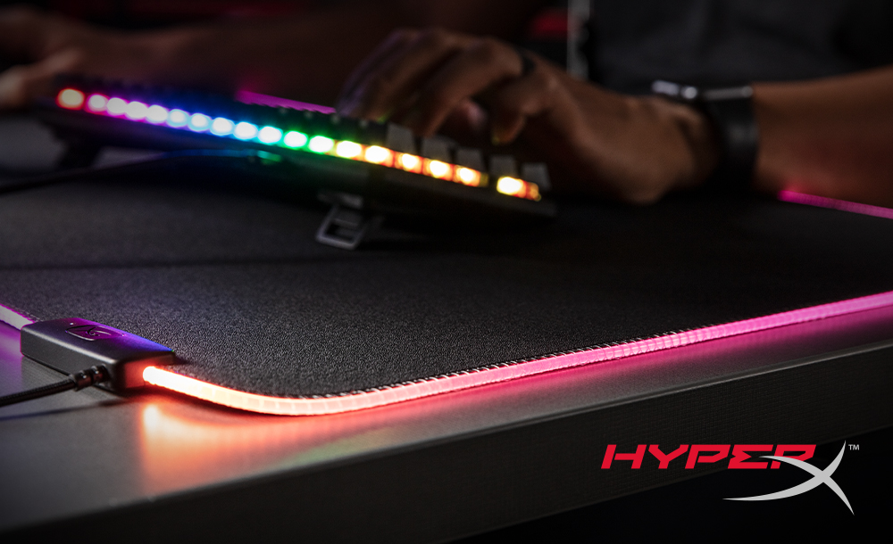 HyperX RGB lighting mouse pad is the one you require for all your gaming needs.