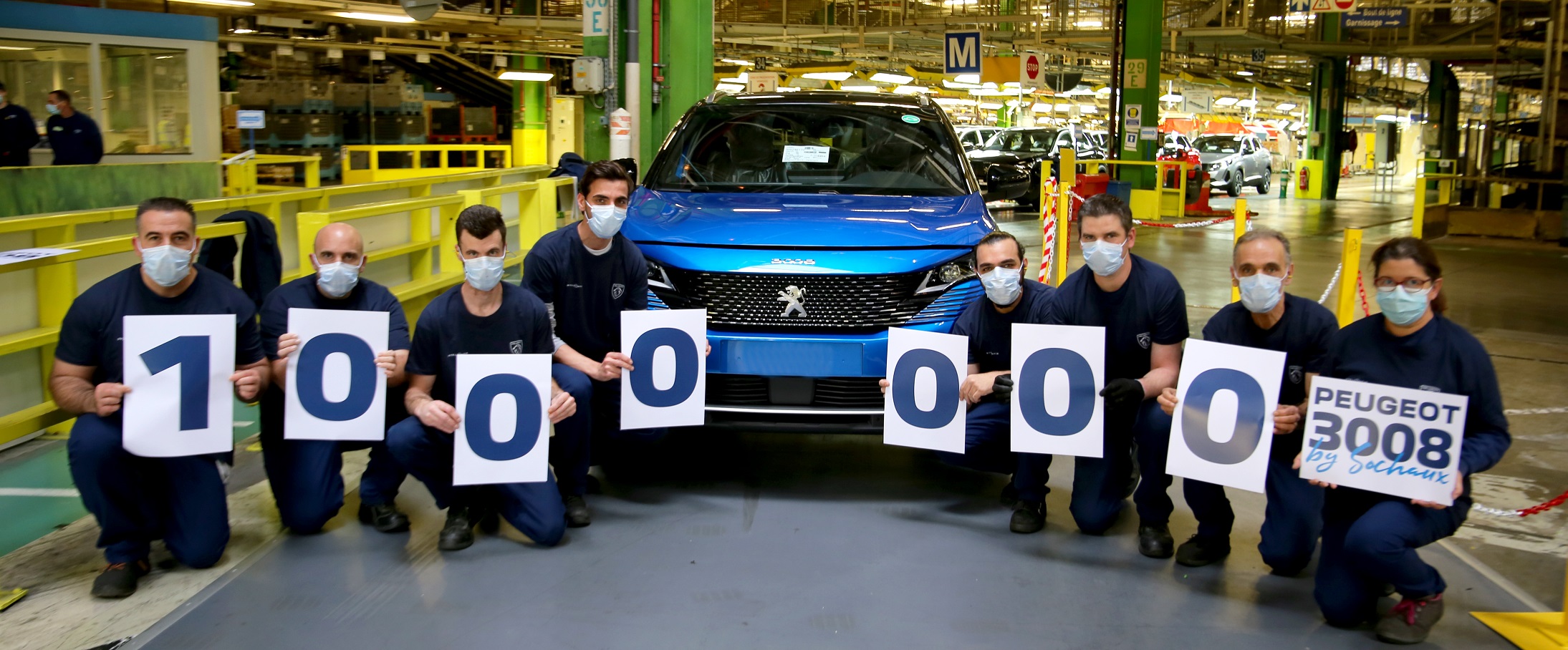 Milyonuncu Peugeot 3008 Sochaux fabrikində istehsal xətlərindən çıxarılır