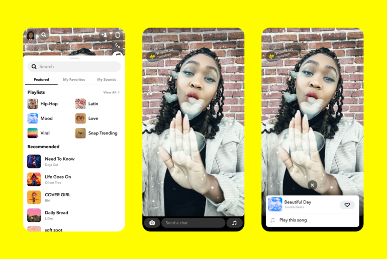 Snapchat Mengumumkan Perjanjian Lisensi Musik Baru Dengan Sony Music Entertainment