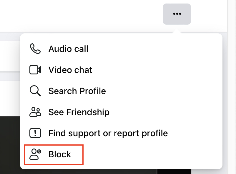 How to block a user on Facebook