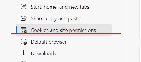 How to enable cookies on the Microsoft Edge browser