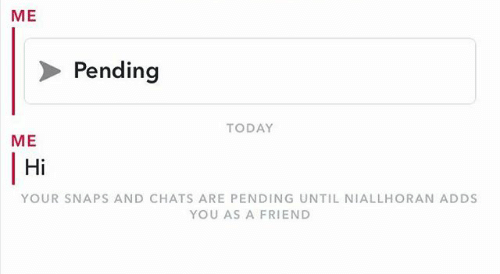 What does pending mean on Snapchat