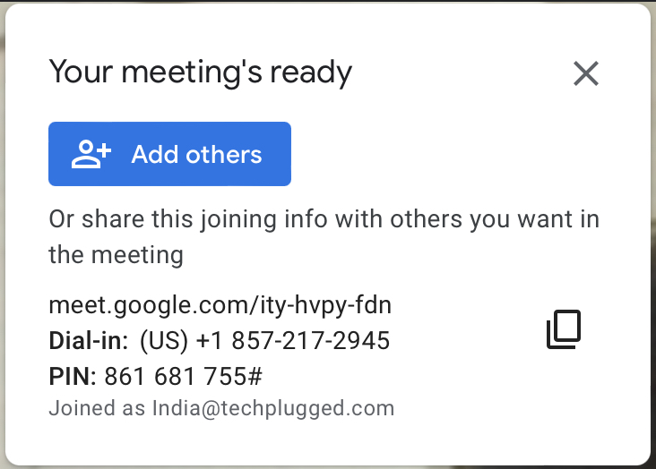 Getting started with Google Meet