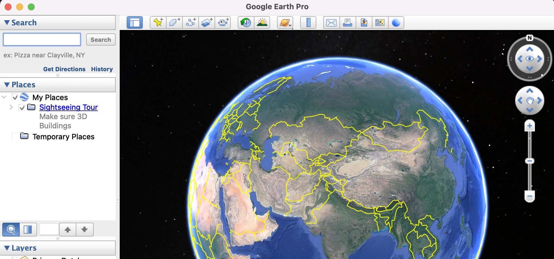 How to print a map on Google Earth