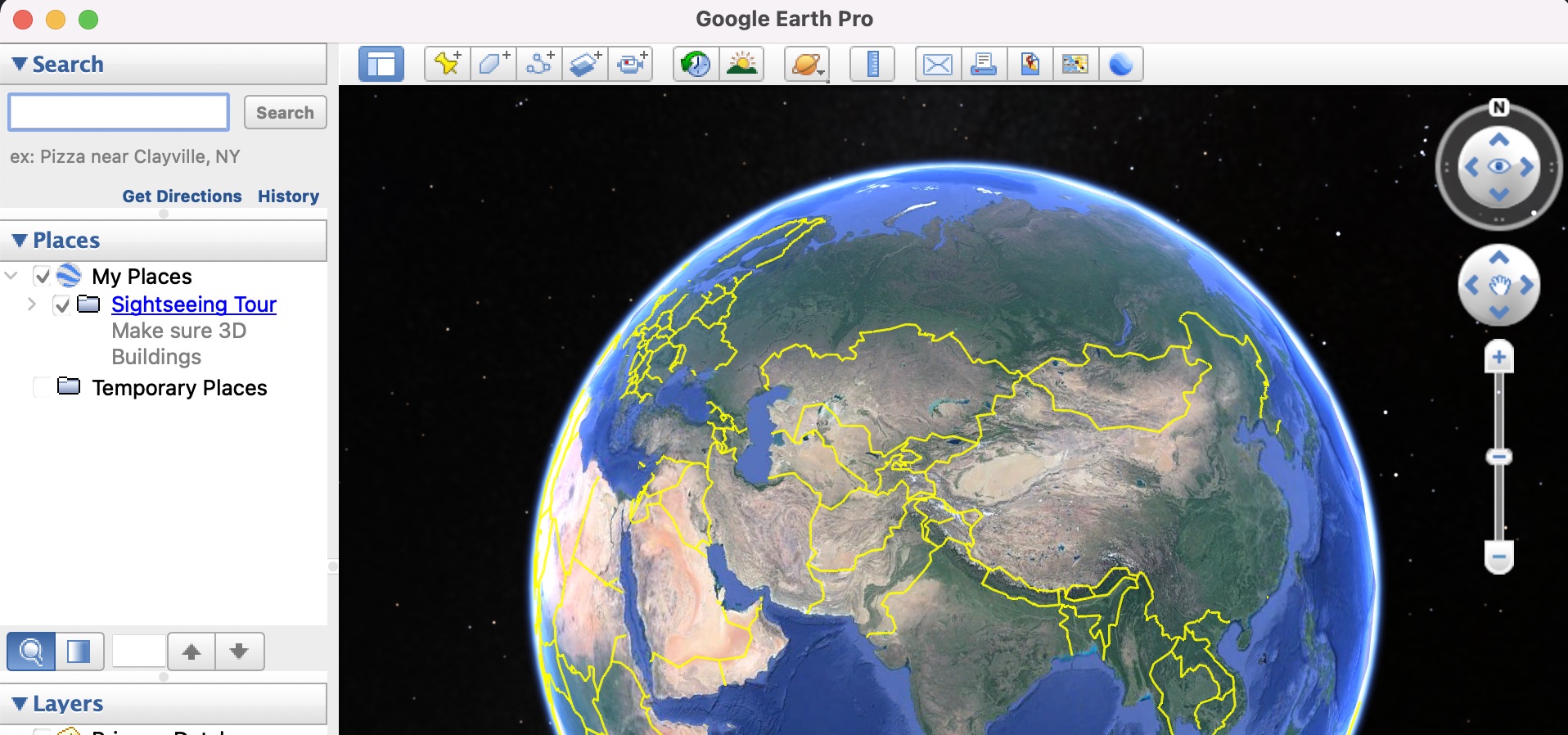 How to print content on Google Earth