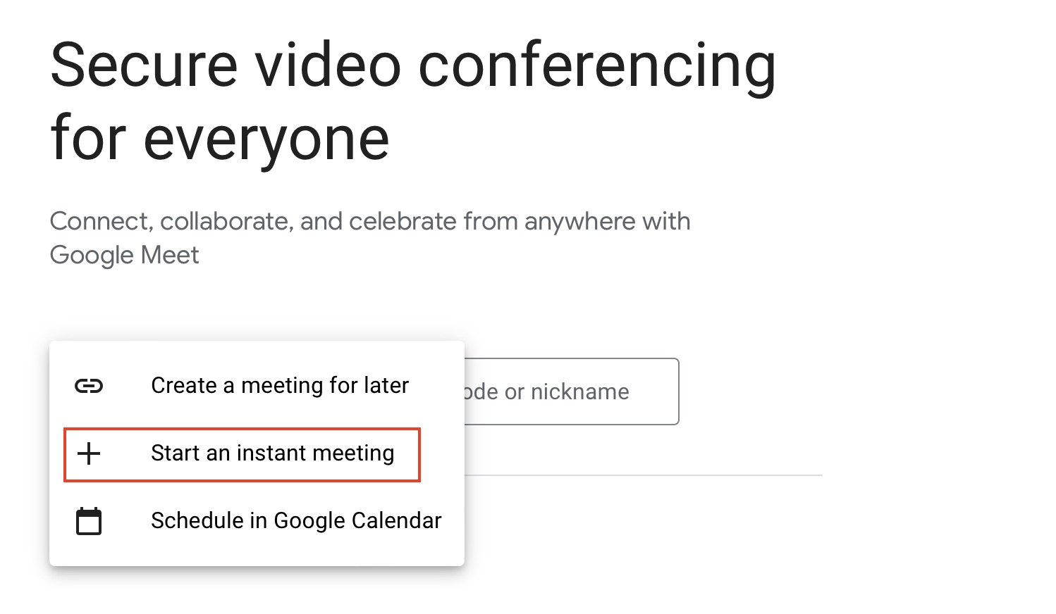 Getting started with Google Meet