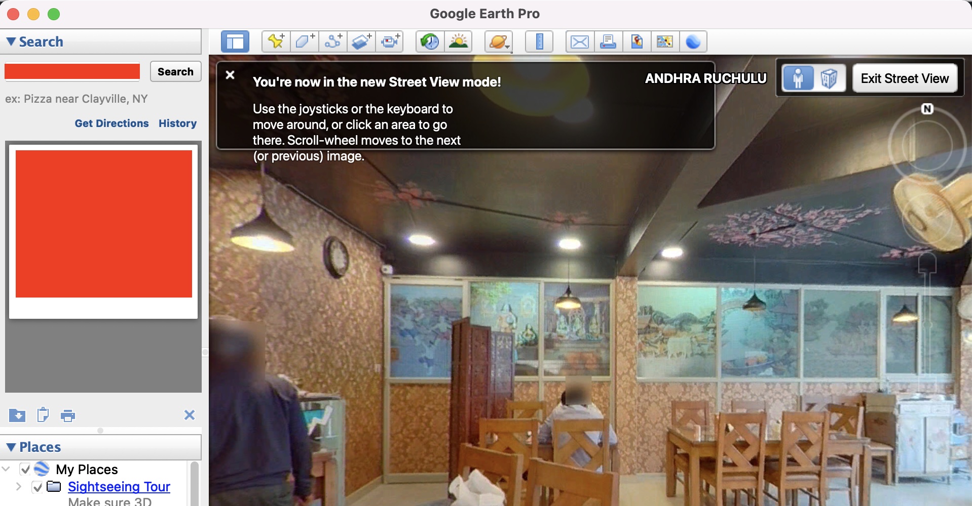 How to use Google Earth to see a house