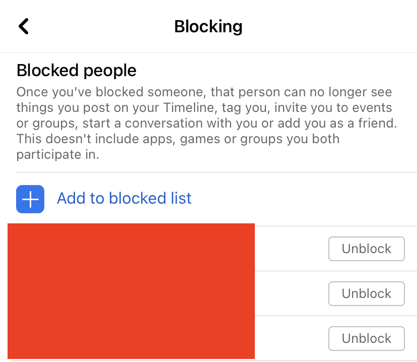 Facebook-da kiminsə blokunu necə açmaq olar