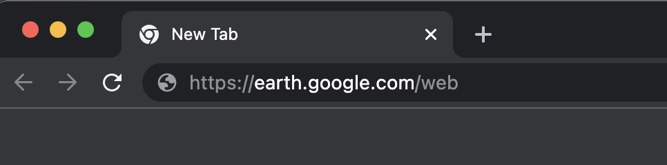 क्रोम ब्राउज़र पर Google धरती का उपयोग कैसे करें