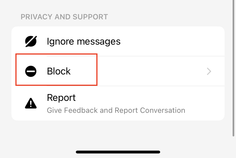 How to block a user on the Facebook Messenger