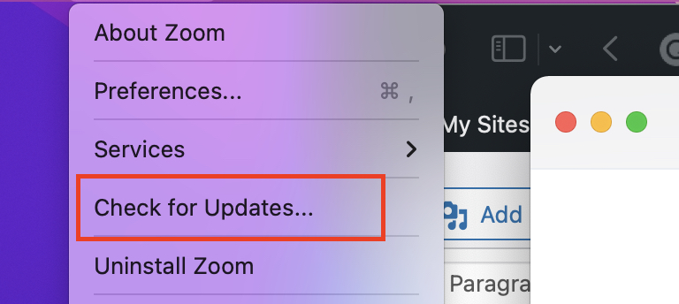 How to update the Zoom Video conferencing app