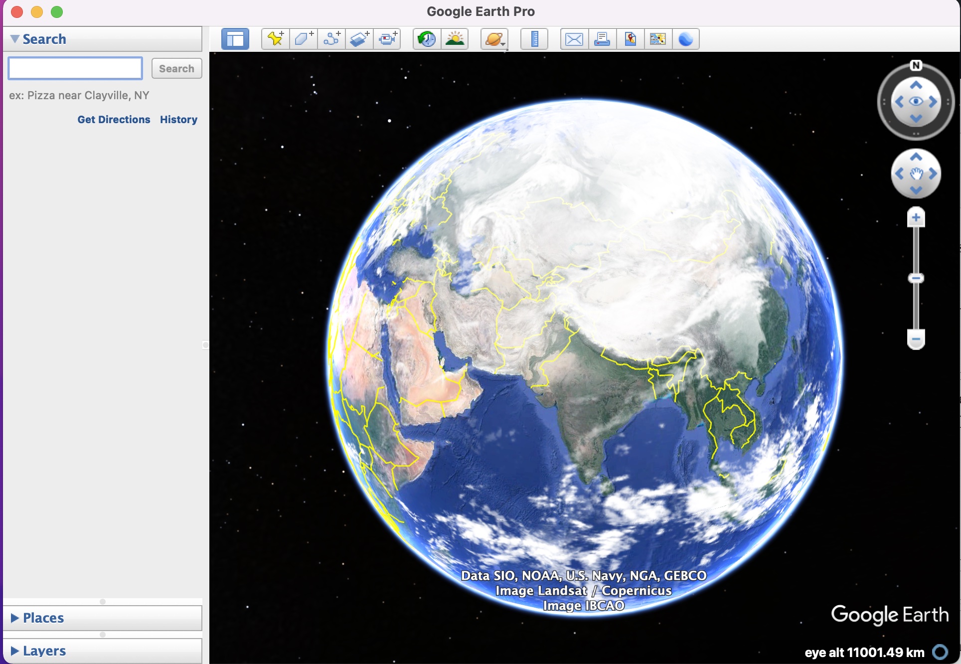 Why is Antarctica blurred out on Google Earth