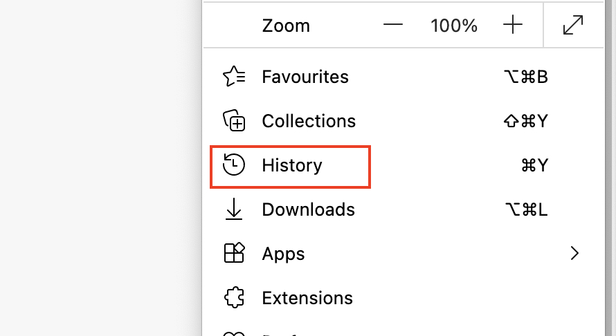 How to view the browsing history on Microsoft Edge