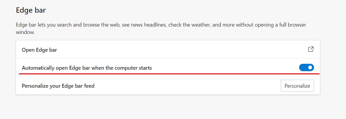 How to enable the Microsoft Edge bar on your computer