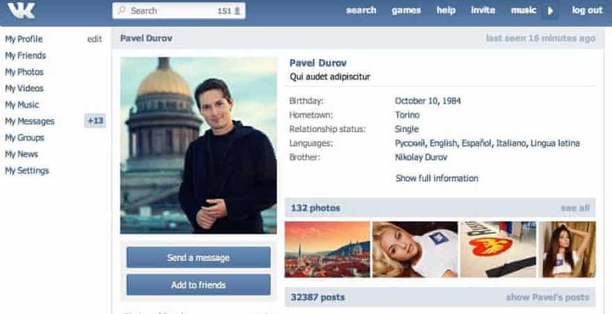 The CEO of Russia's largest social network has been sanctioned by the US