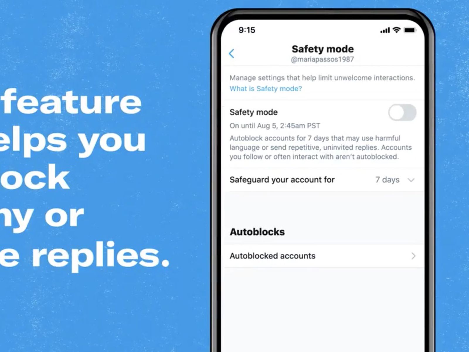Twitter expands its beta to include a new Safe Mode Autoblocking feature