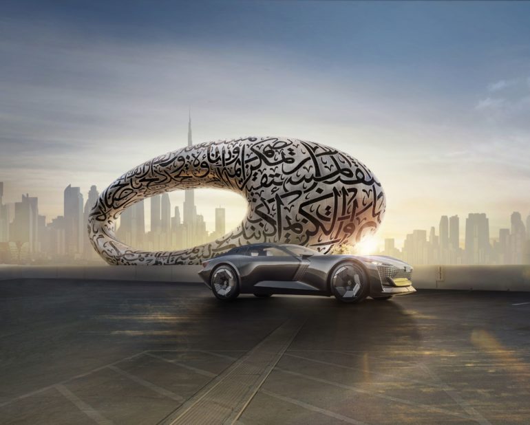 In Dubai, the Audi Skysphere concept makes its formal Middle Eastern premiere