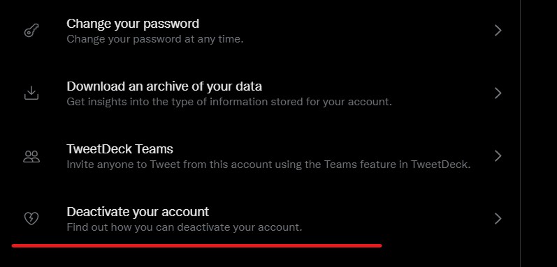 How to properly deactivate your Twitter Account