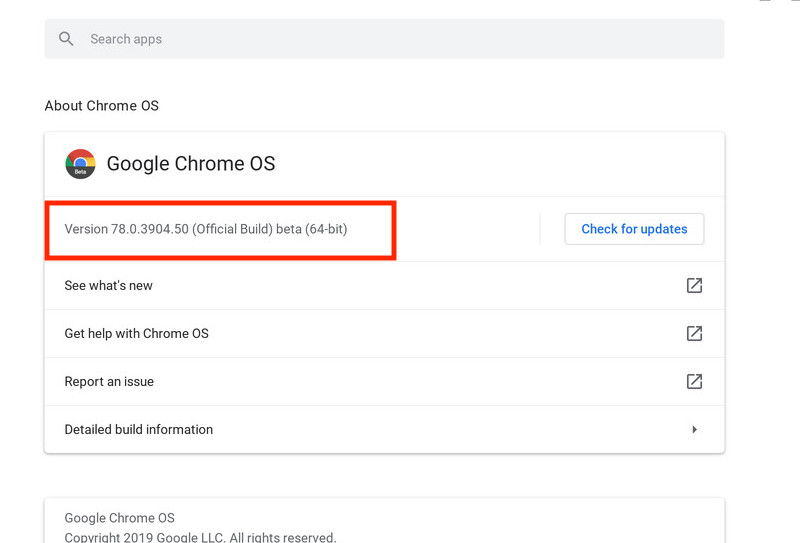 This is how you can check the version of Chrome OS that your Chromebook is running