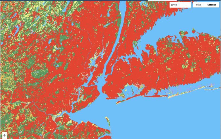The Google tool displays what is happening on the Earth's surface in real time