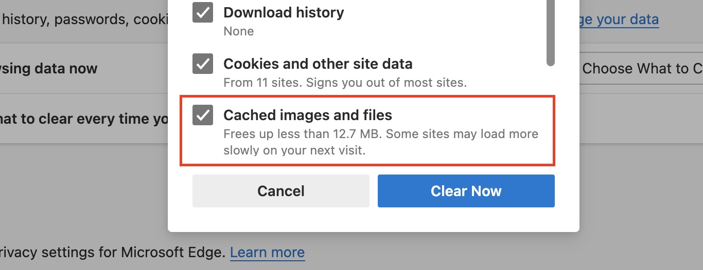 The step by step guide to clear the cache on your web browser