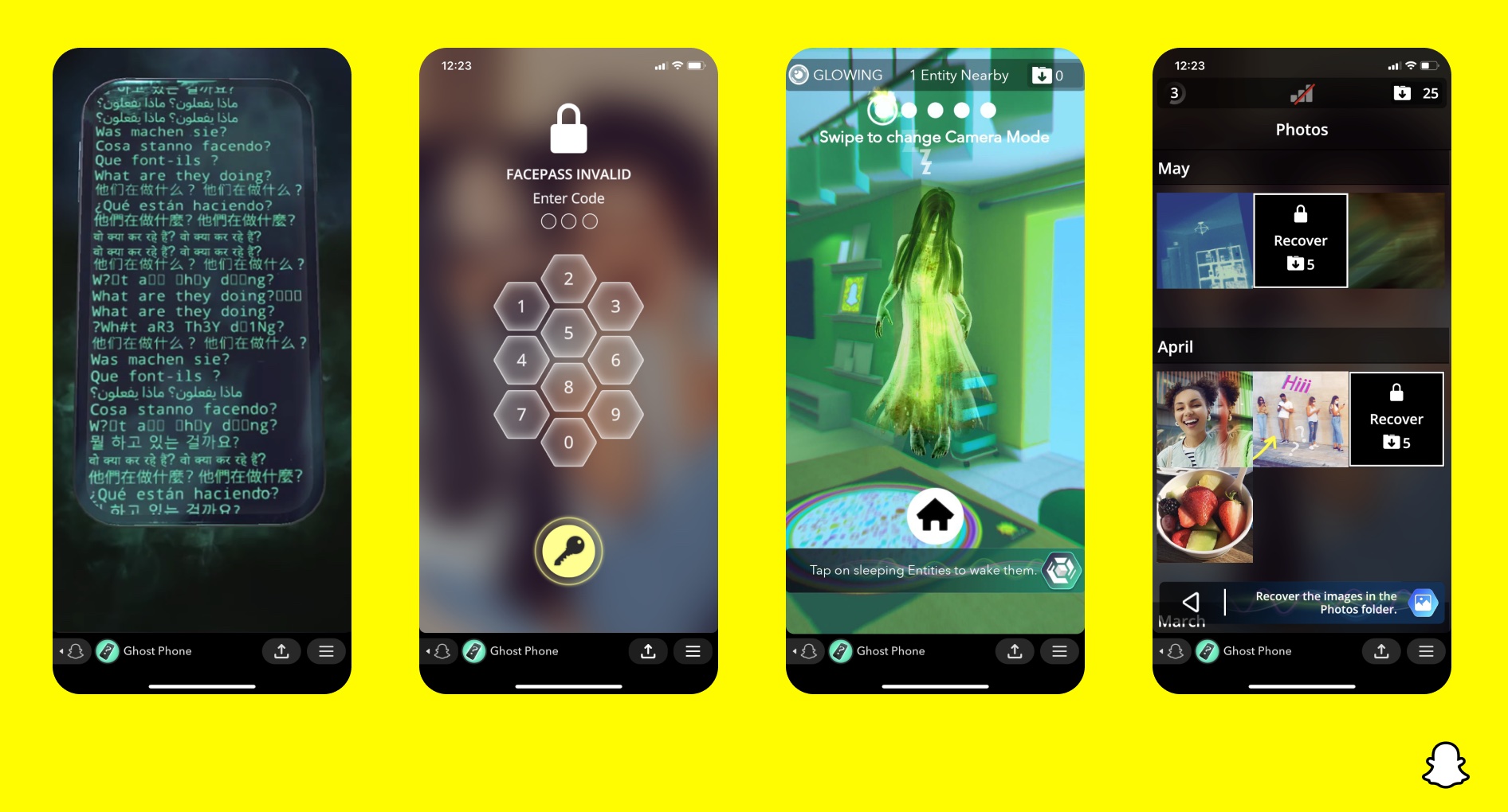 Snapchat Introduces First of its Kind AR Game: Ghost Phone