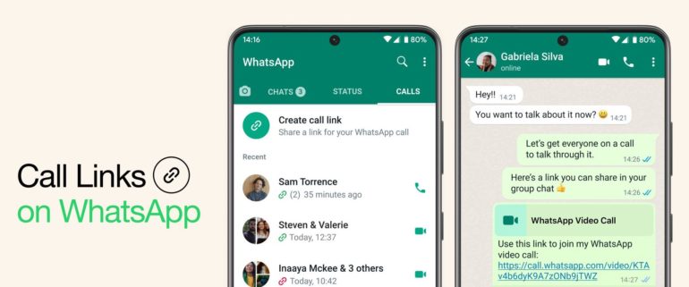 WhatsApp tests one-click links to join a call and Video conversations for 32 people