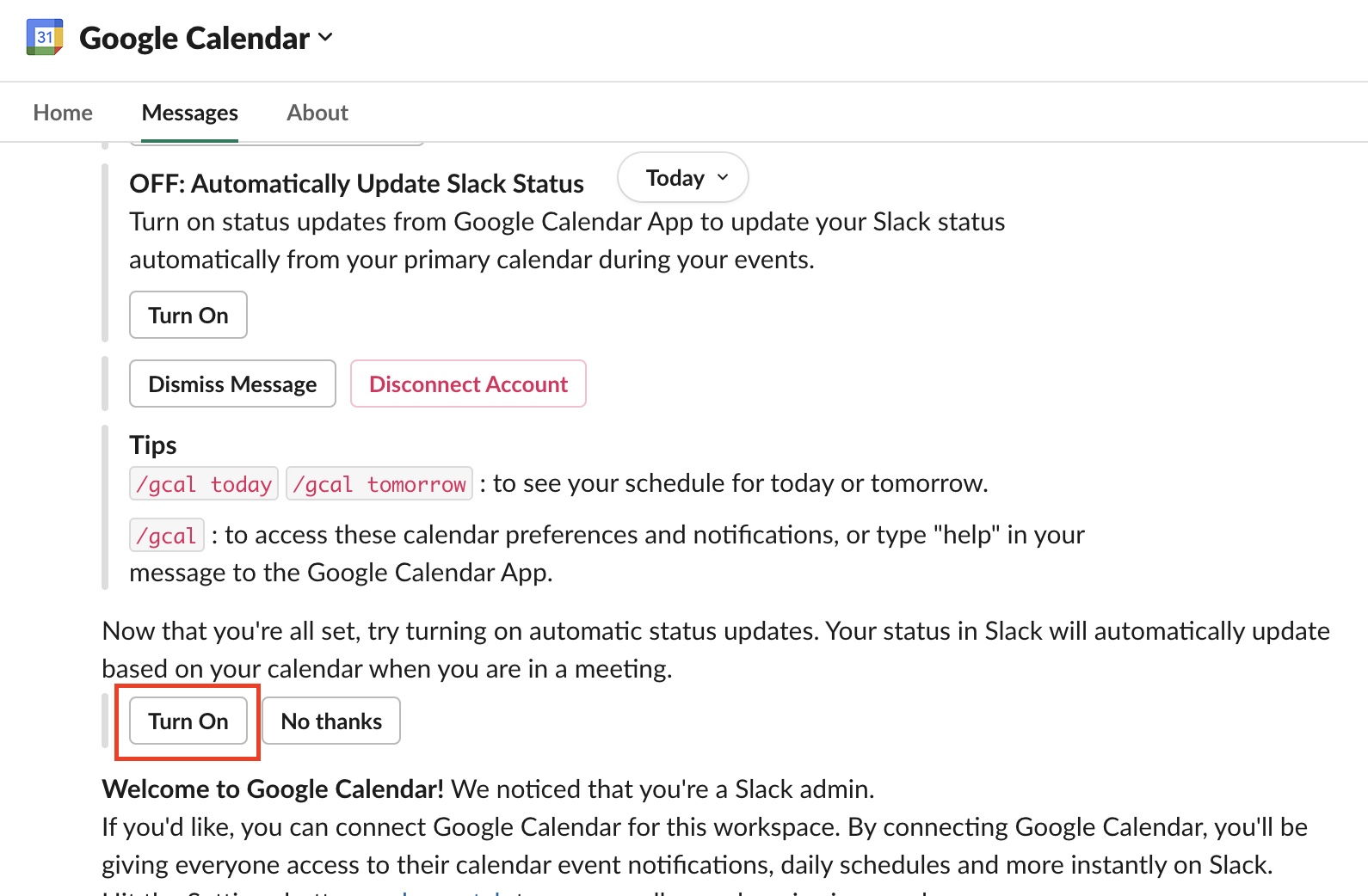 How to easily change your Slack status automatically before you head into a meeting