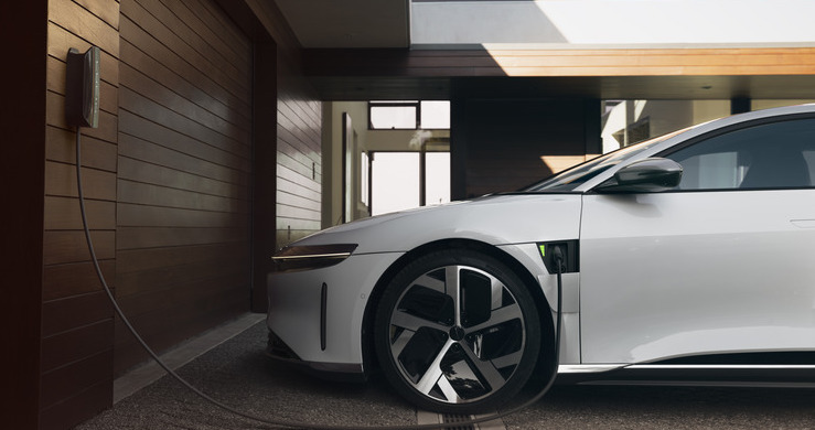 The $1,200 Lucid at-home EV charger can add up to 80 miles per hour