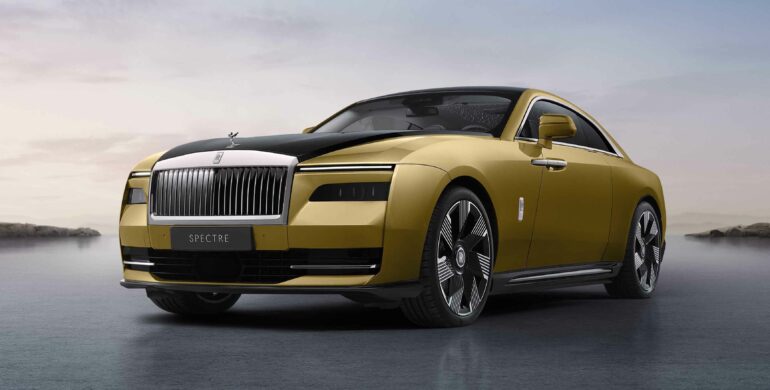 The $413,500 Spectre coupe is Rolls Royce's first electric vehicle