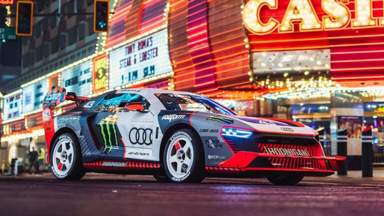 Ken Block's first electric Gymkhana includes an exclusive Audi EV