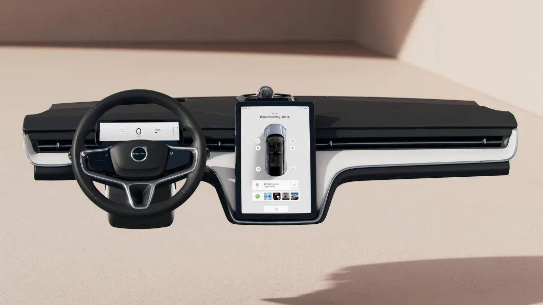 Volvo teases a no-button EX90 interior