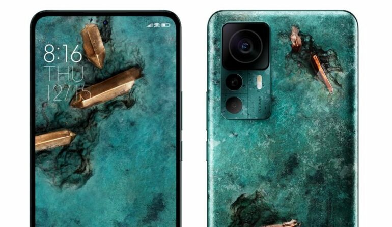 The Xiaomi 12T Pro has been given a 'fictional archaeology' makeover