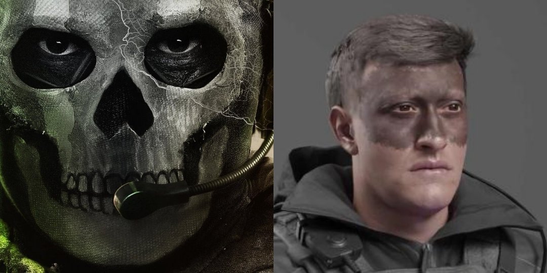 Ghost's Face Revealed in Call of Duty: Modern Warfare 2 Leak , ghost mw2  face 