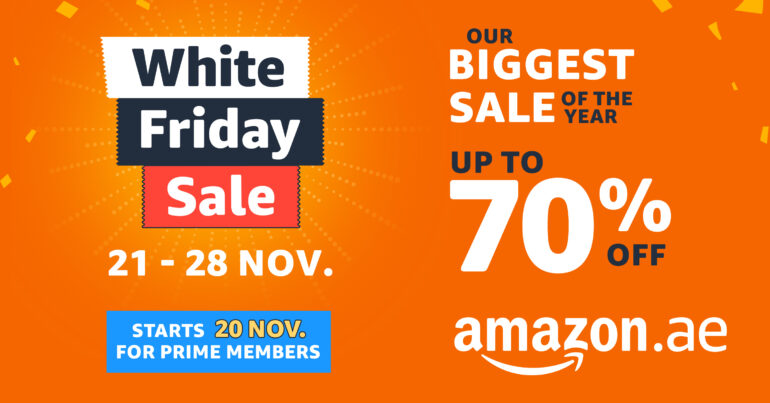 Amazon.ae’s Biggest Sale of the Year is Back: The White Friday Sale with Deals of up to 70% plus More Savings for Prime Members