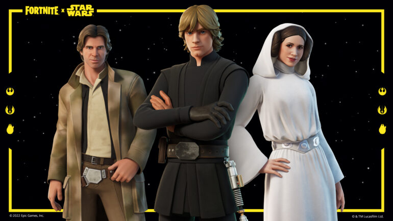 Luke, Leia, and Han Solo are the most recent 'Fortnite' Star Wars characters