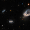 Hubble observes galaxies colliding in a beautiful dance