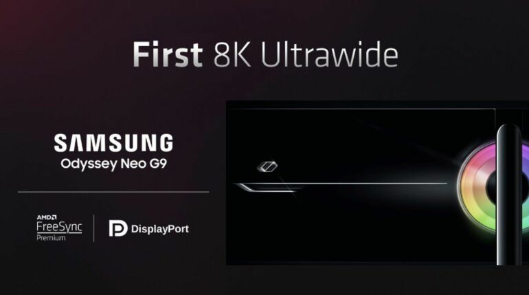 The new Odyssey Neo G9 from Samsung will be the "first" 8K ultrawide gaming display