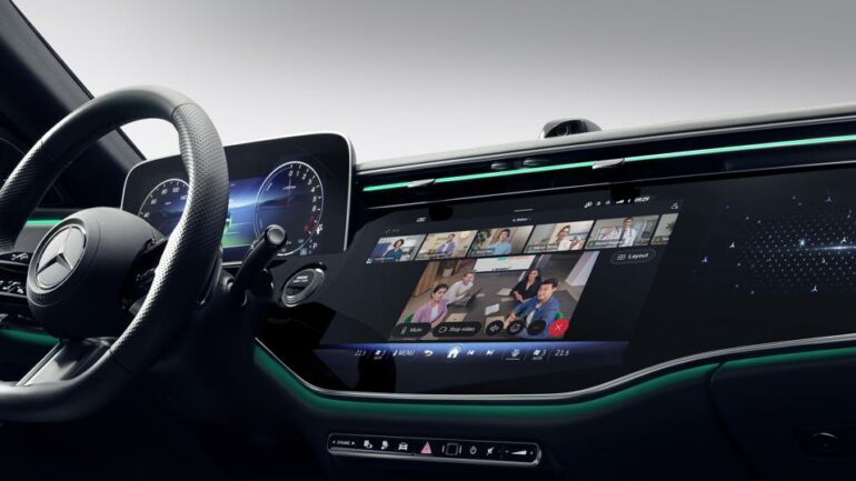 Mercedes-Benz introduces WebEx meetings in the new E-Class sedans for enhanced connectivity