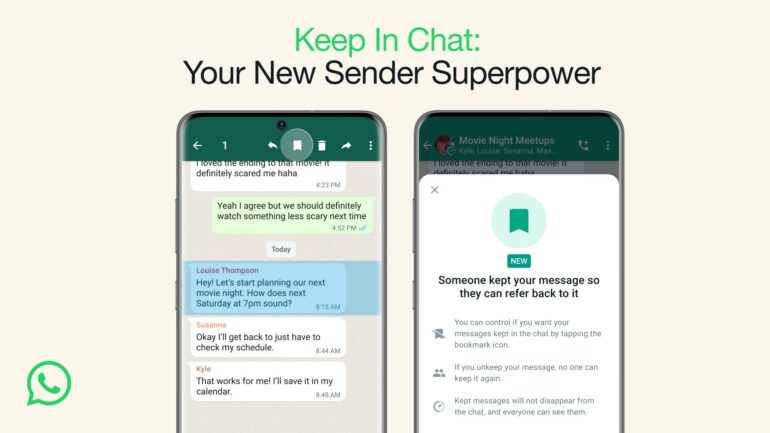WhatsApp introduces new feature allowing users to save disappearing messages