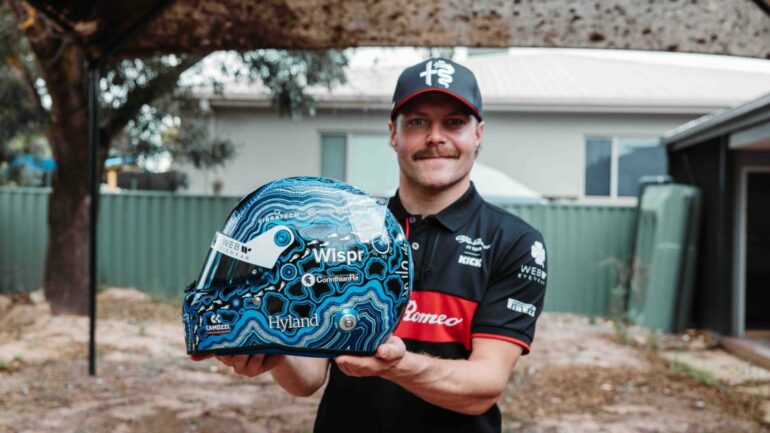 Bottas unveils special helmet design for Melbourne, calling Australia his 'almost a home race'